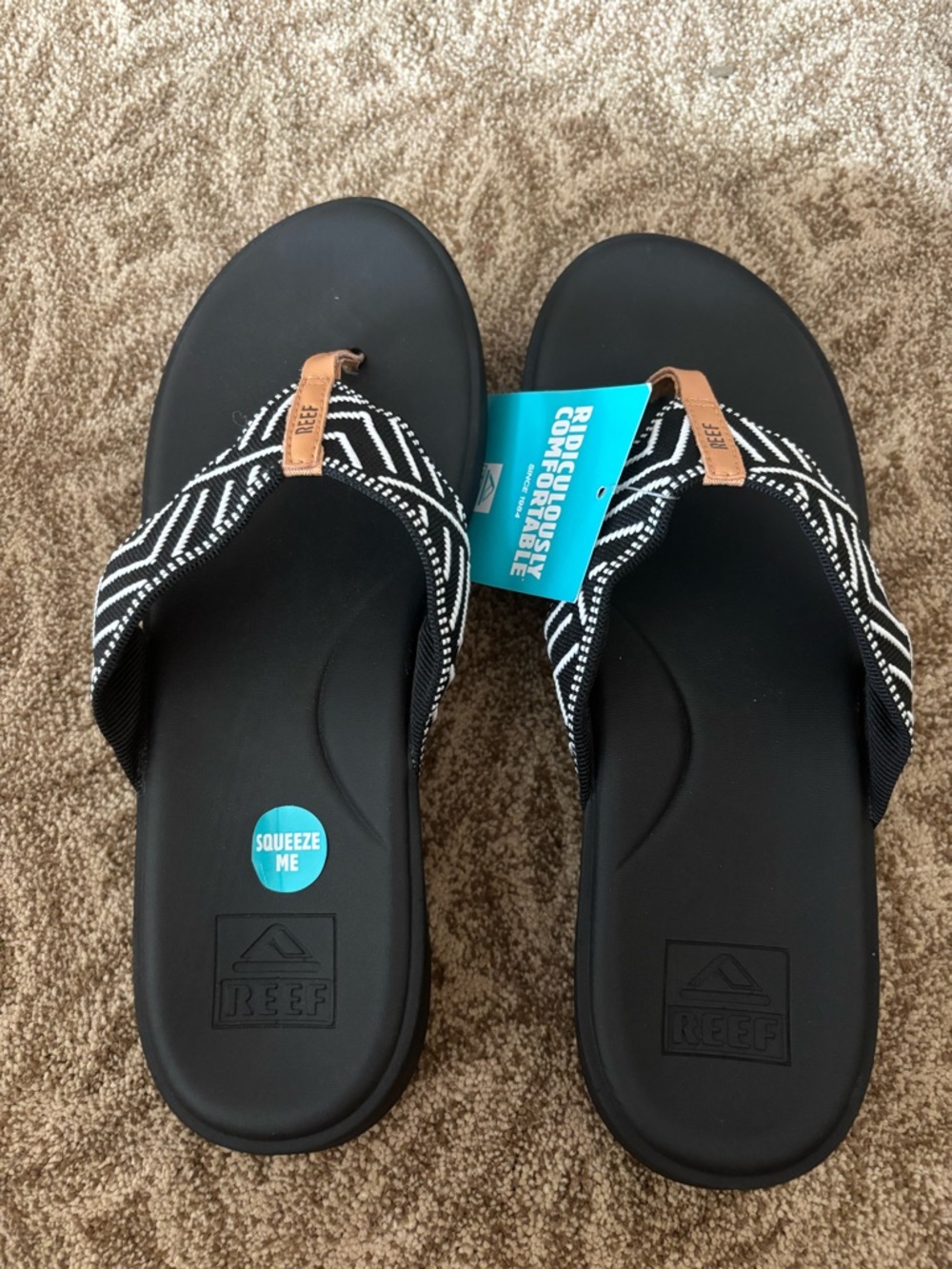 Reef cushion cloud Flip Flops with White and white pattern - Picture 5 of 10